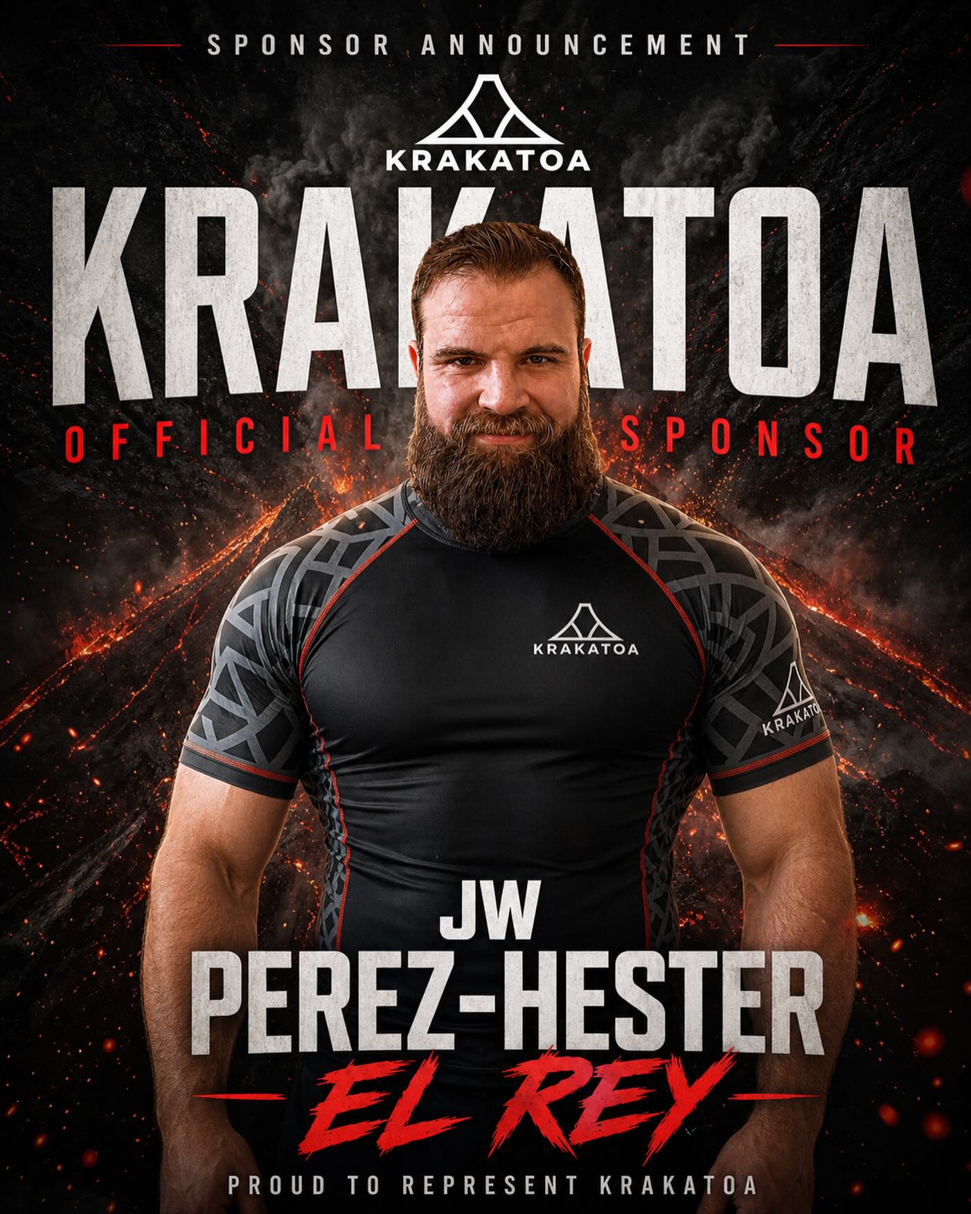 JW Perez-Hester · Proud to represent Krakatoa